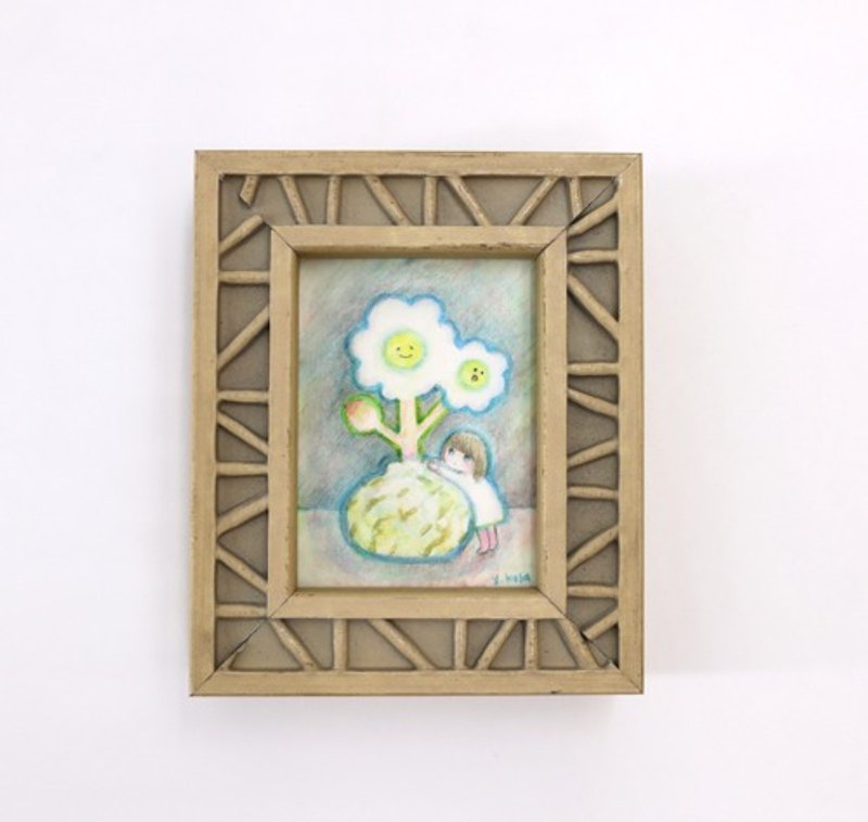 原图/今天你也好 - 海报/装饰画/版画 - 其他材质 卡其色