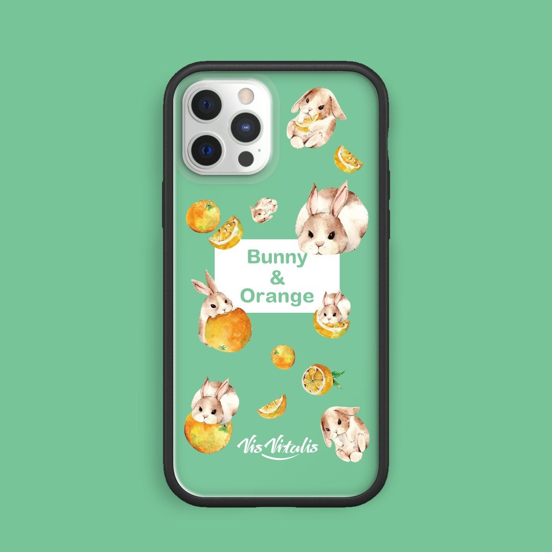 柳橙兔兔手机壳/犀牛盾订制/iPhone - 手机壳/手机套 - 塑料 绿色