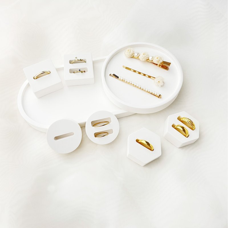 【白石添香】石膏扩香戒指座 #扩香石 #挂饰 #摆饰 #香氛 - 摆饰 - 其他材质 白色