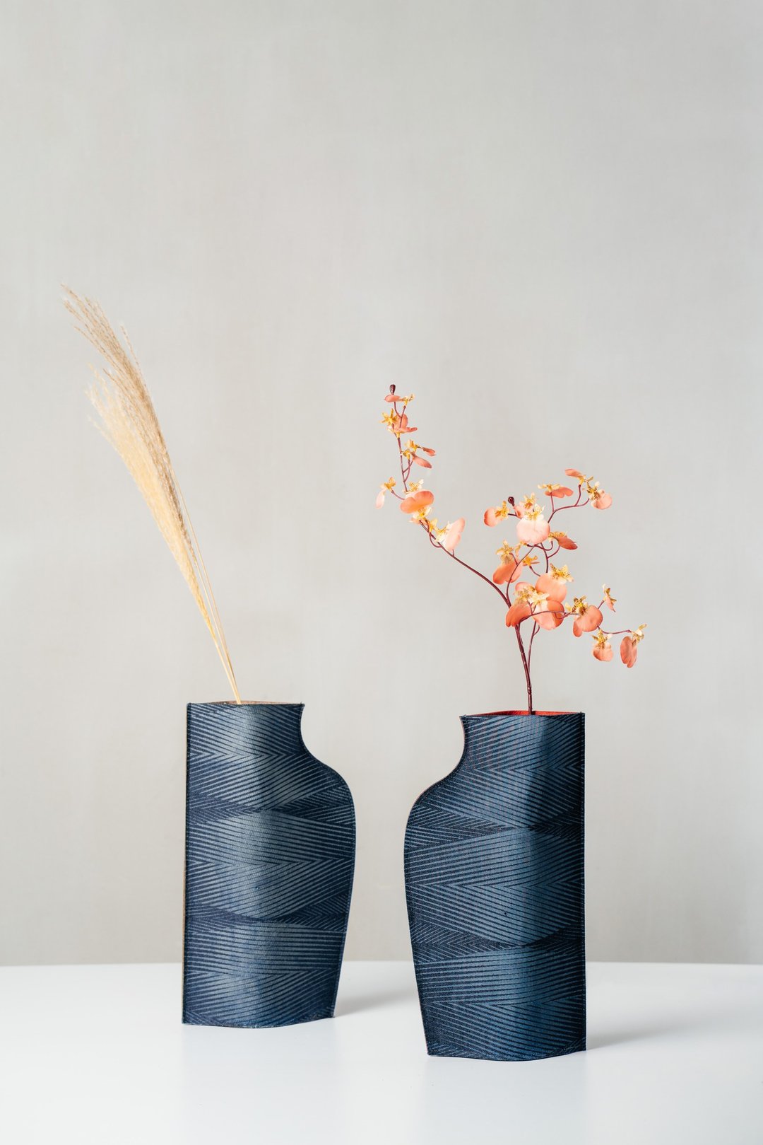 环保牛仔布花樽 - 花瓶/陶器 - 环保材料 蓝色