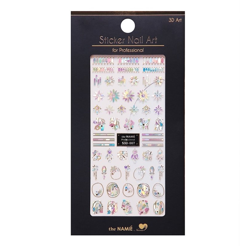 【专业用】美甲贴纸 3D Art 船形闪耀胸针 - 指甲油/指甲贴 - 纸 金色