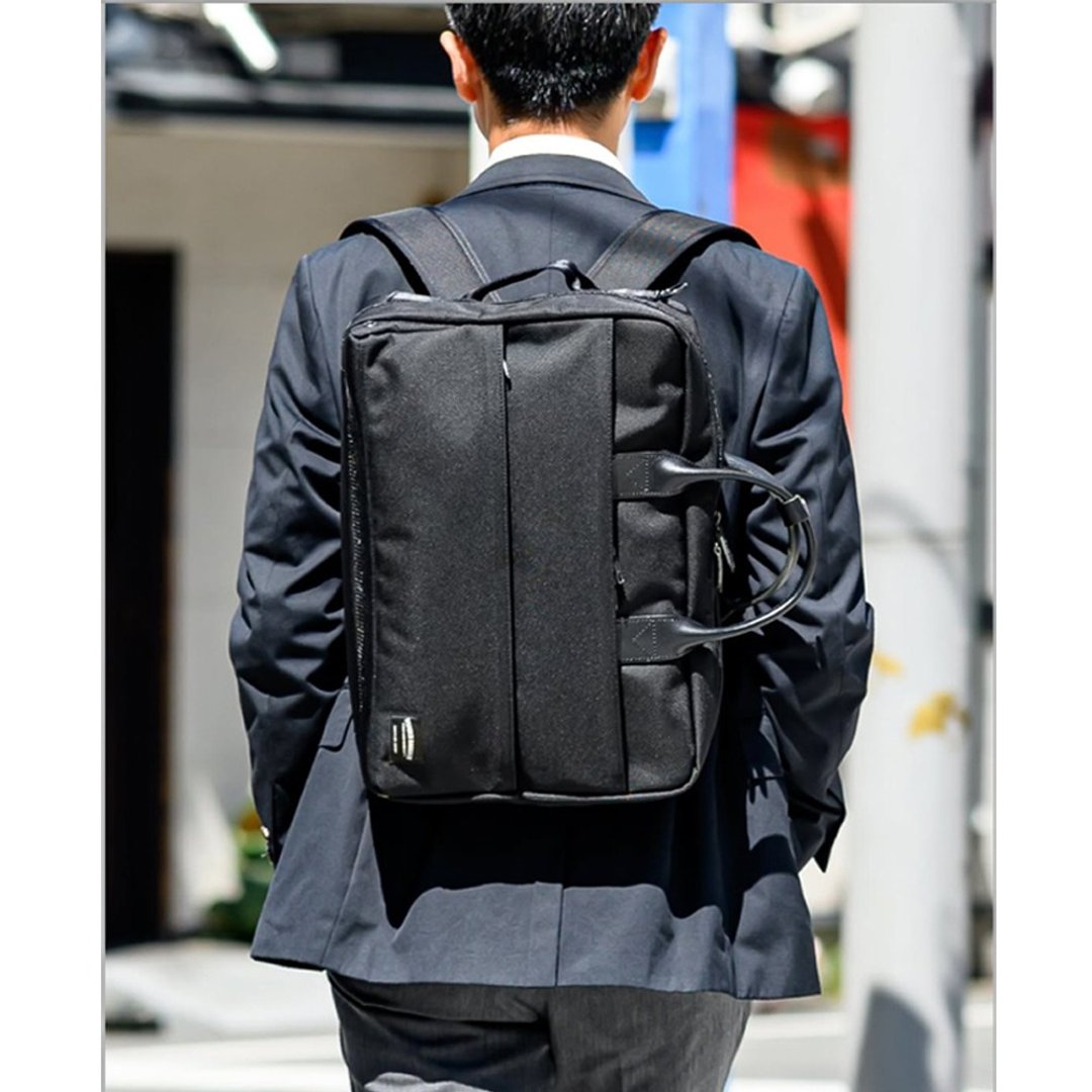日本抗水尼龙商务电脑三用包Made in Japan by WONDER BAGGAGE - 公文包/医生包 - 防水材质 