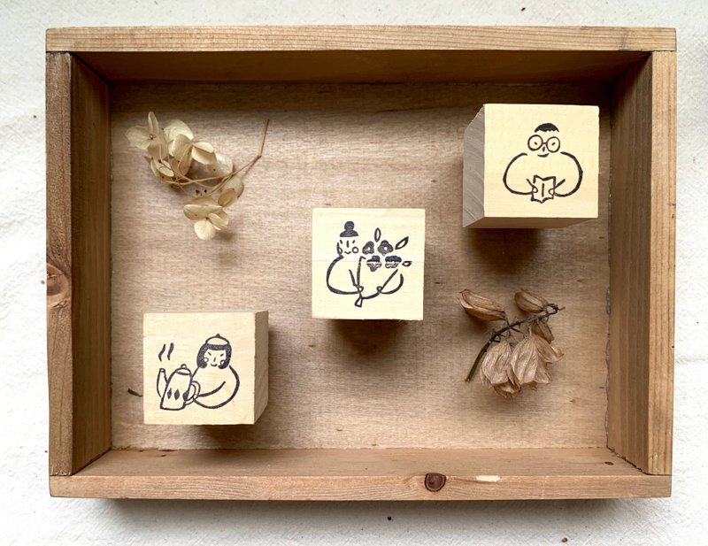 TAll.Be 北欧小人章 手工印章 - 印章/印台 - 其他材质 卡其色