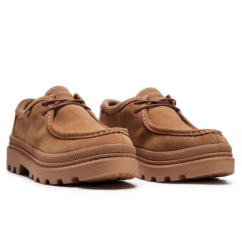 PALLADIUM TROOPER LOAF SDE WP+橘标防水麂皮乐福鞋 74591-252 - 女款休闲鞋 - 其他材质 多色