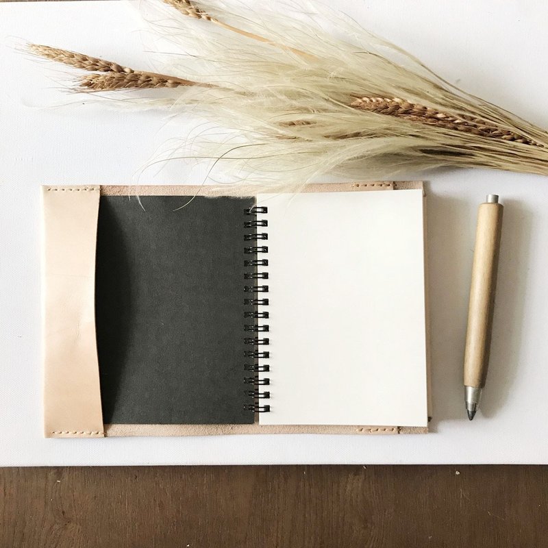 真皮书套│无印良品A6尺寸│阅读页设计│原皮 - 笔记本/手帐 - 真皮 绿色