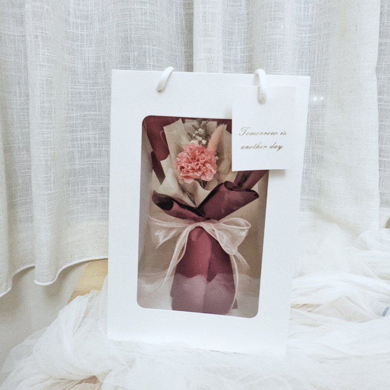 花艺提袋 花束捧花皆可用/袋身透明/不同尺寸 - 干燥花/捧花 - 纸 白色