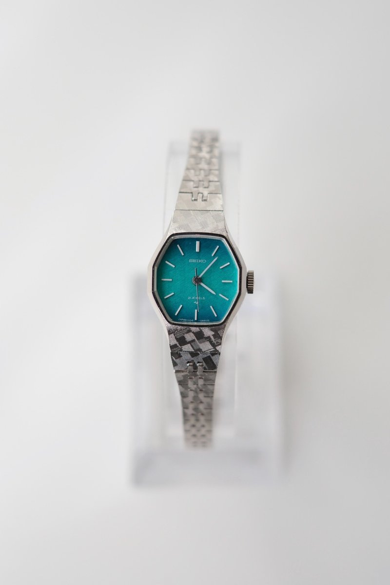 Seiko 中古表/复古时钟/时钟/老表/vintage watch/女表 - 女表 - 其他金属 绿色