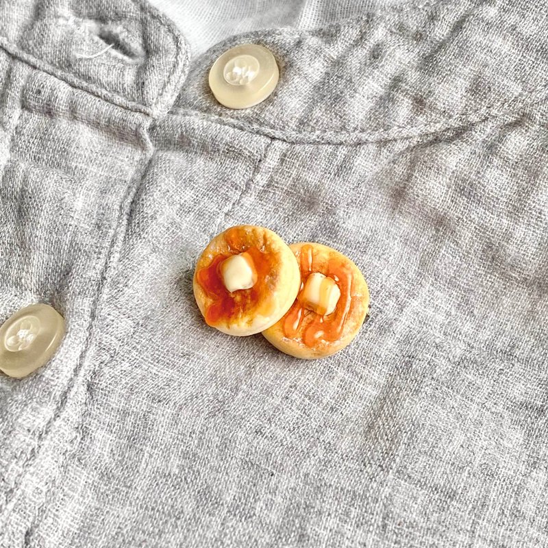 【手作黏土系列】【热香饼】胸针 - 胸针 - 粘土 
