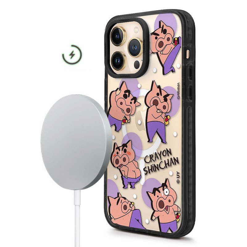 GARMMA 蜡笔小新 iPhone 14系列 磁吸款保护壳 不理猪 - 手机壳/手机套 - 塑料 