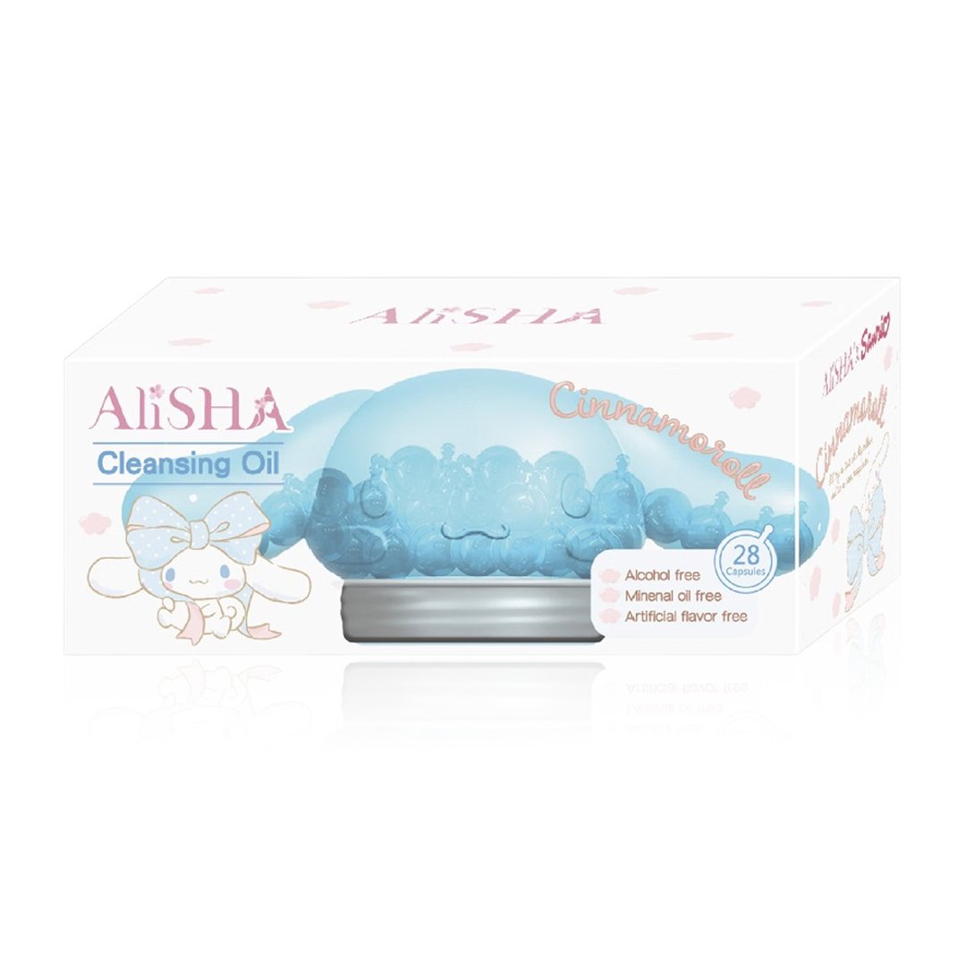 AliSHA x 三丽鸥联名 大耳狗限定版 即净卸妆油胶囊 (28 粒/瓶装) - 脸部清洁/卸妆用品 - 其他材质 透明