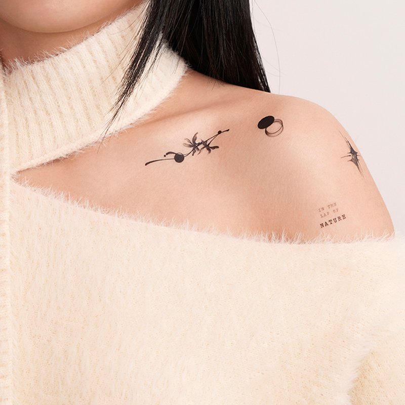 【哑光纹身贴纸】香港设计 | 刮刮纹身贴刺青贴 - 水墨大自然 - 纹身贴 - 其他材质 