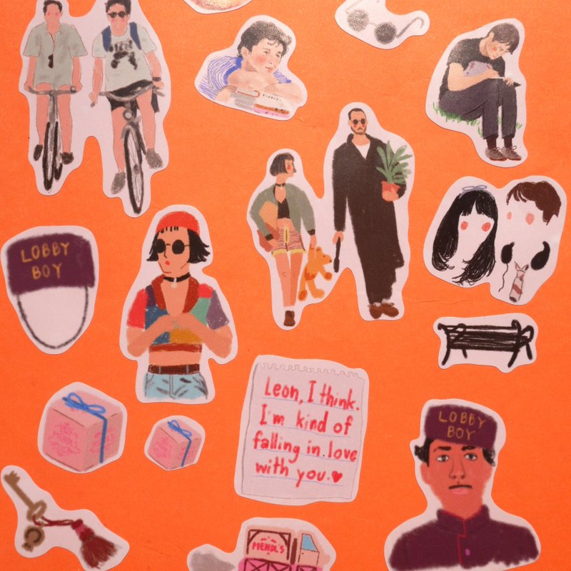 喜爱电影贴纸 - 贴纸 - 纸 多色