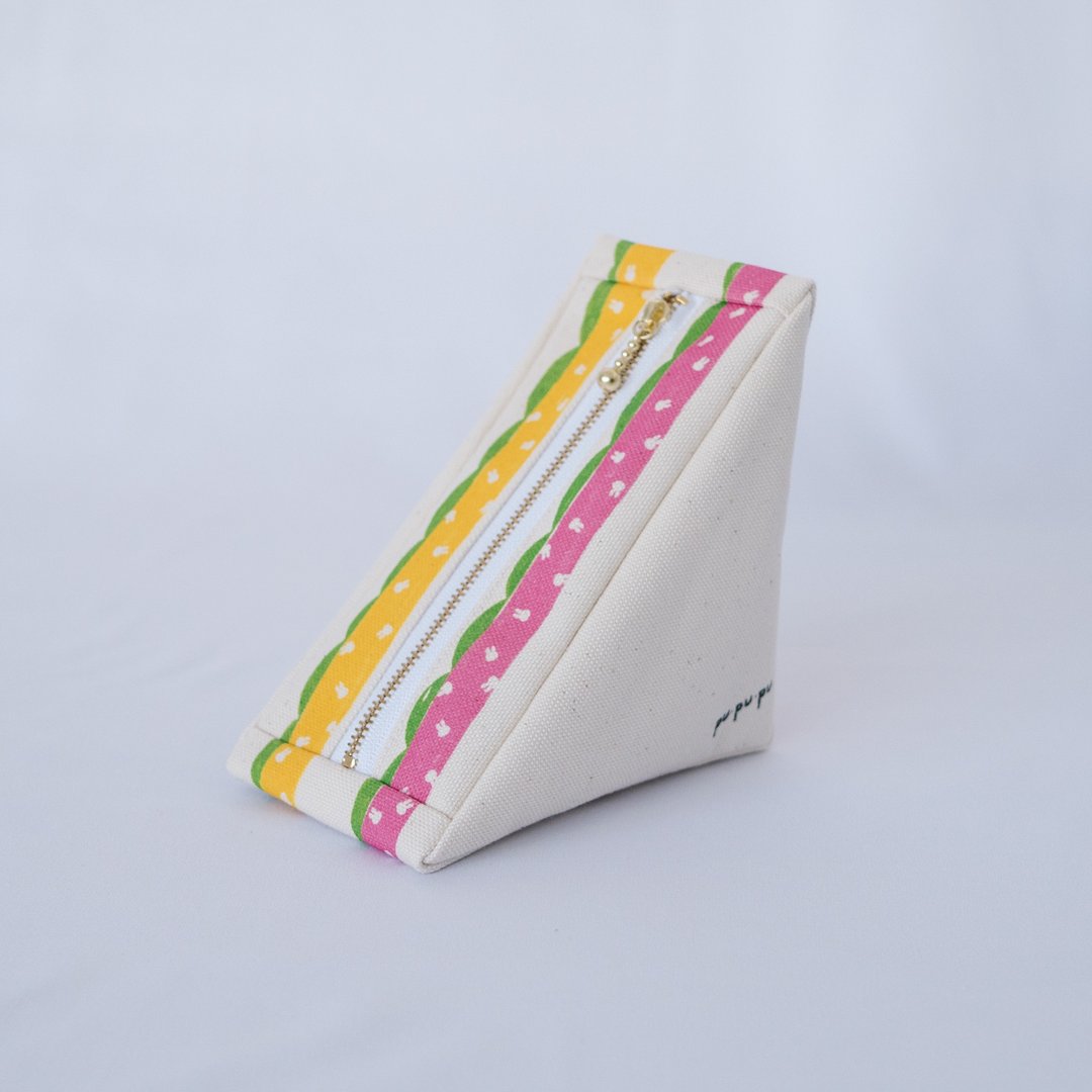 miffy Triangle sandwich bag - 化妆包/杂物包 - 棉 白色