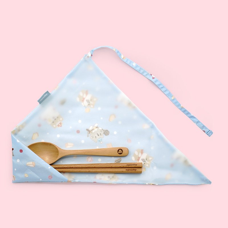 好日子餐具套 | 柴语录第N个胃 - 筷子/筷架 - 聚酯纤维 蓝色