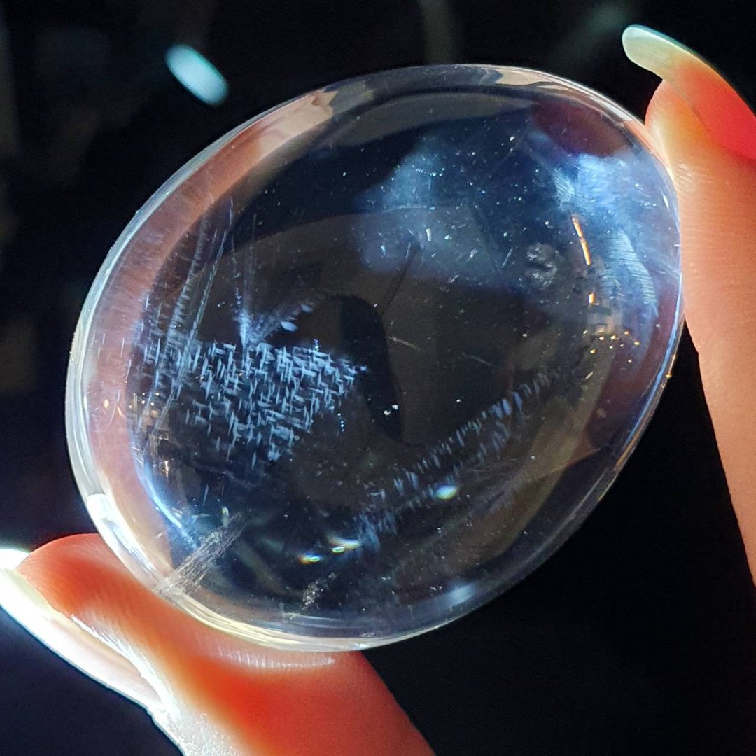 龙彩~ DB04 蓝针水晶 天使的羽毛 69.1g Blue Needle Quartz - 摆饰 - 宝石 白色