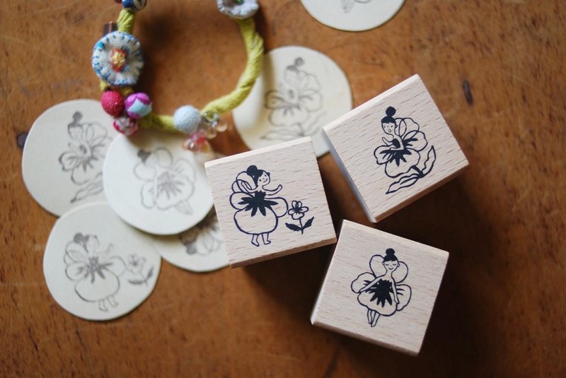 小岛匠所 复刻章 - 花精灵 A - 印章/印台 - 木头 