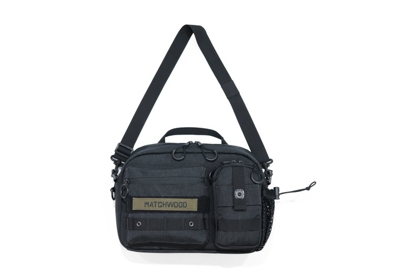 防水 Chaser Shoulder Bag 多功能 高收纳 随身包 小包 侧背 - 侧背包/斜挎包 - 防水材质 黑色
