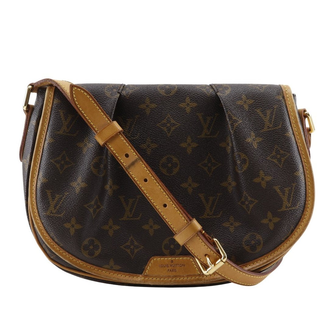 【日本直送】路易威登 LOUIS VUITTON 蒙田PM 肩背包 M40474 Monogram 帆布 棕色 CT2193 【二手】 - 侧背包/斜挎包 - 人造皮革 咖啡色