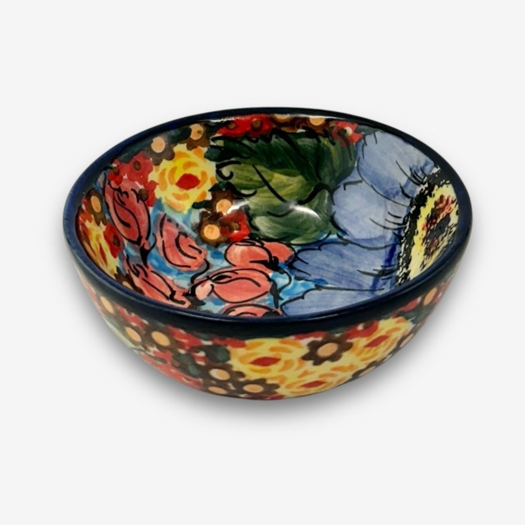 波兰手绘手工陶-酱料碗 9cm 繁花深处系列 - 碗 - 陶 多色