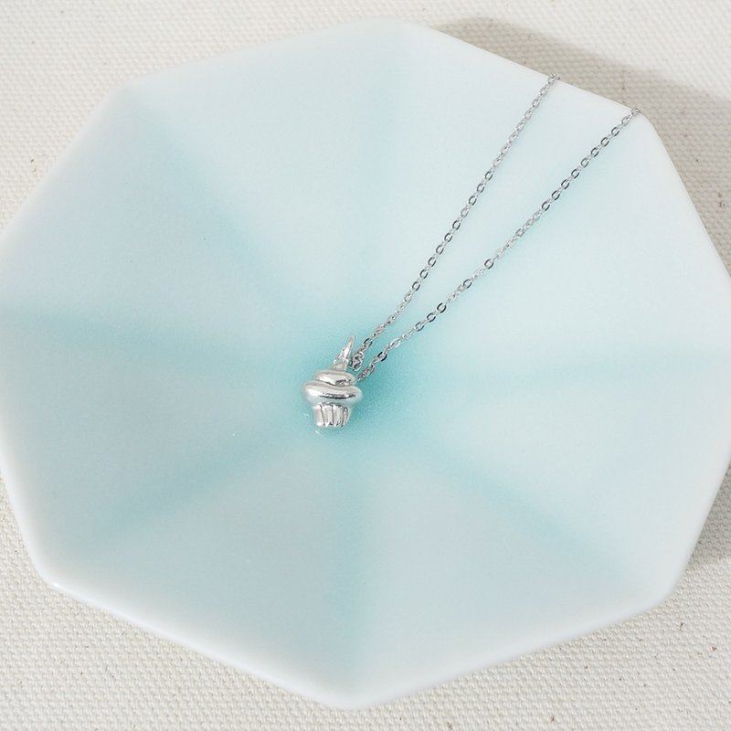 Afternoon Tea 午后的幸福小时光 杯子蛋糕短链 - 纯银款 - 项链 - 纯银 银色