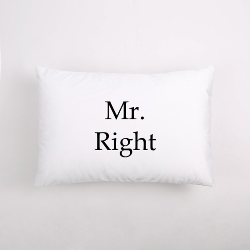 Mr.Right / 舒眠枕  / 情人节 / 结婚礼物 / 颜色定制 - 枕头/抱枕 - 其他材质 白色