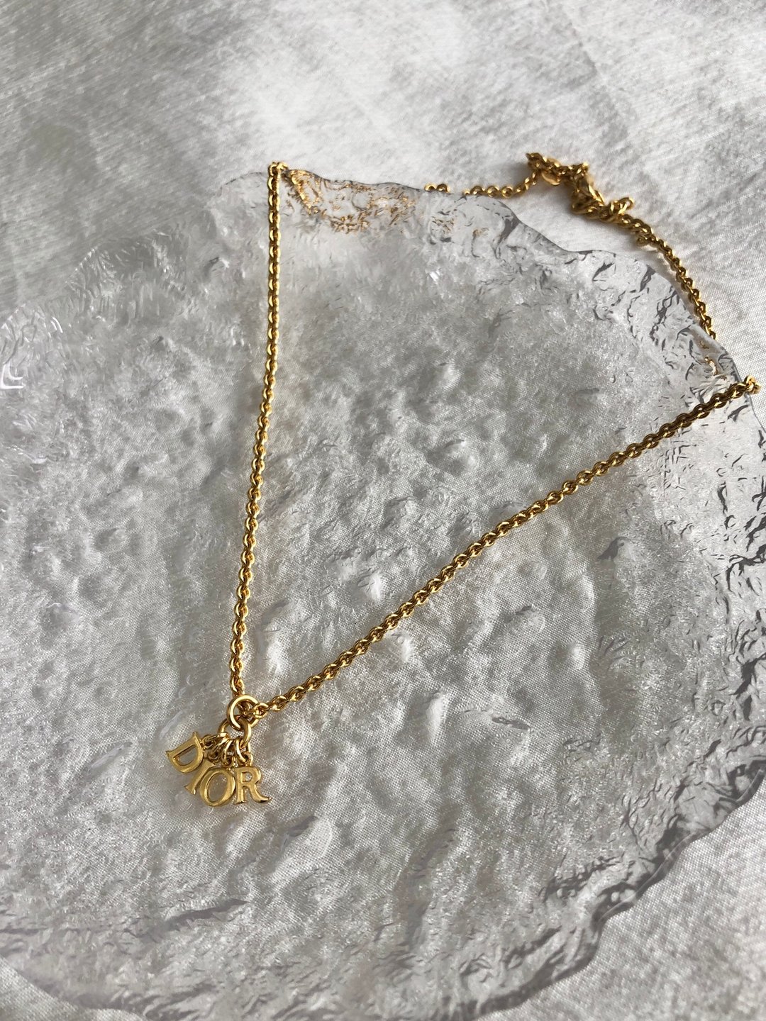 【日本直送 名牌中古包】Christian Dior 迪奥 项链 金色 标志 吊饰 vintage 复古 5bheey - 项链 - 其他材质 金色