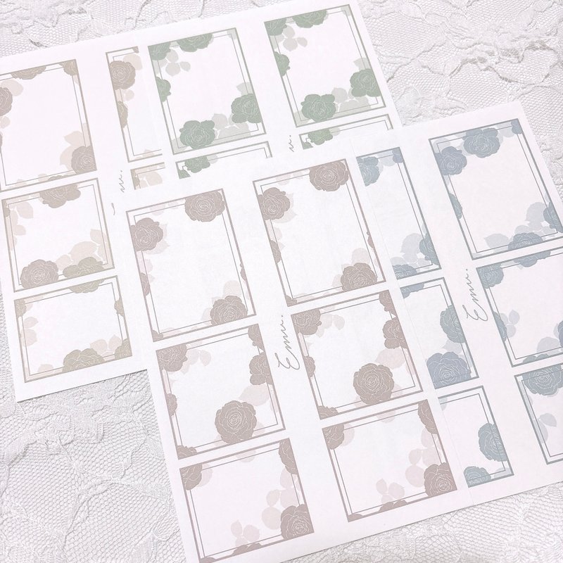 框架纸胶带 -007- - 便条纸/标签贴 - 纸 多色