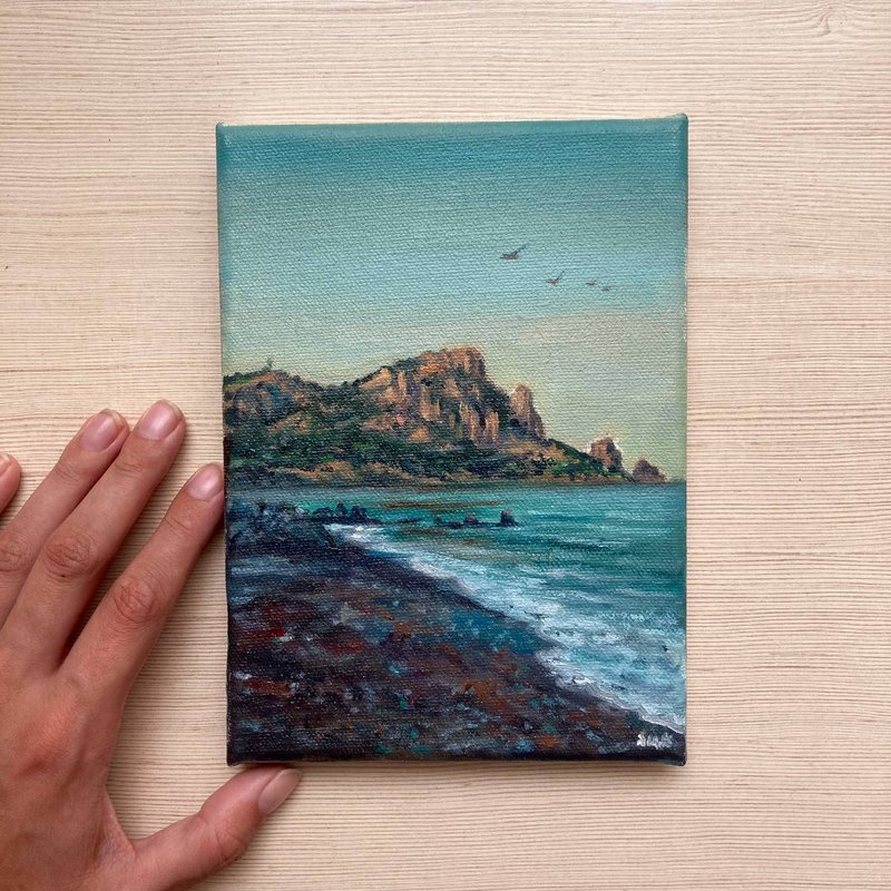 原创油画 海景 油画 风景 - 海报/装饰画/版画 - 其他材质 蓝色