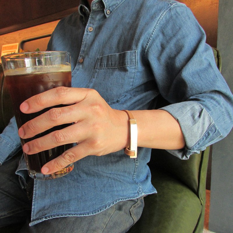 square box bangle_方盒手环 | 925纯银 设计师手作 限量 - 项链 - 银 银色