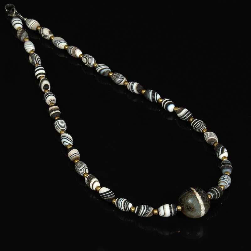 所罗门古珠.一线药师珠链(长58.5厘米) - 长链 - 其他材质 