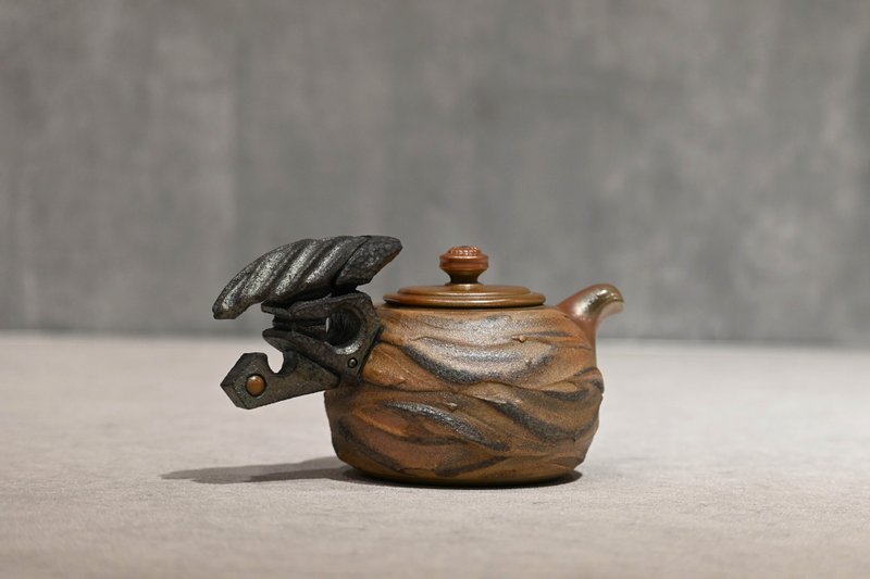 | 280cc | 柴烧造型正把壶 柴烧壶 茶壶 手作壶【臻麟陶艺】 - 茶具/茶杯 - 陶 
