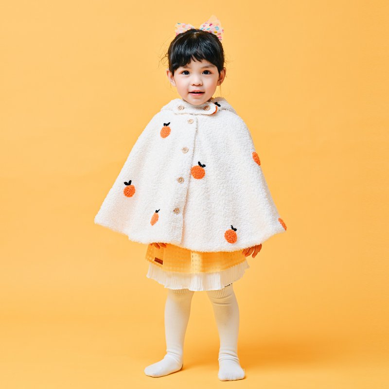 香吉士小红帽斗篷-羊羔绒童装可爱儿童小披风衣 过年春节冬季保暖 - 童装外套 - 棉．麻 