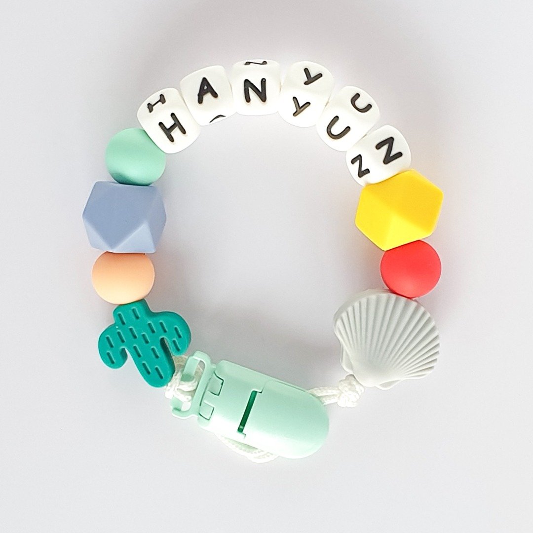 hanyun 仙人掌 贝壳 定制化奶嘴链 - 玩具/玩偶 - 其他材质 多色