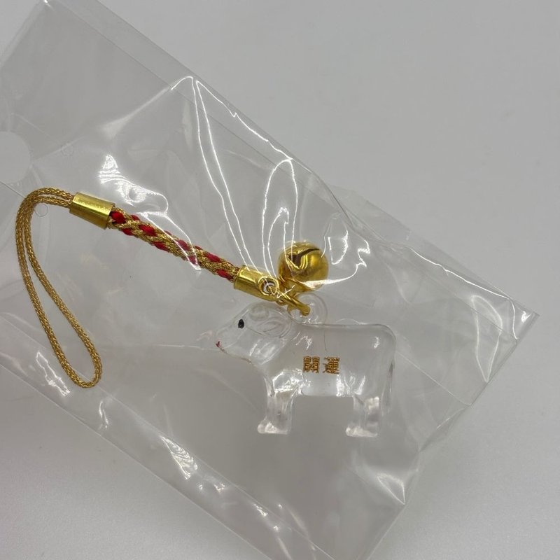 干支根付  开运金牛吊饰  透明 - 吊饰 - 其他材质 白色