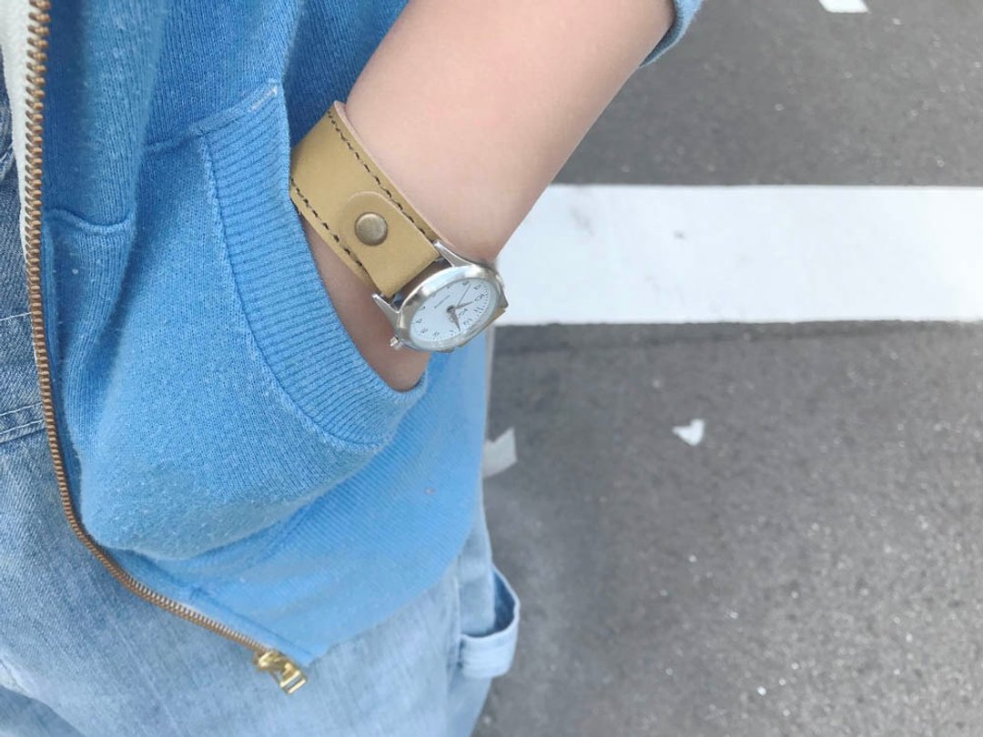 STITCH Watches loved by generations Stitch run watches Easy-to-read dial SRW-OOO-OA - 女表 - 真皮 绿色