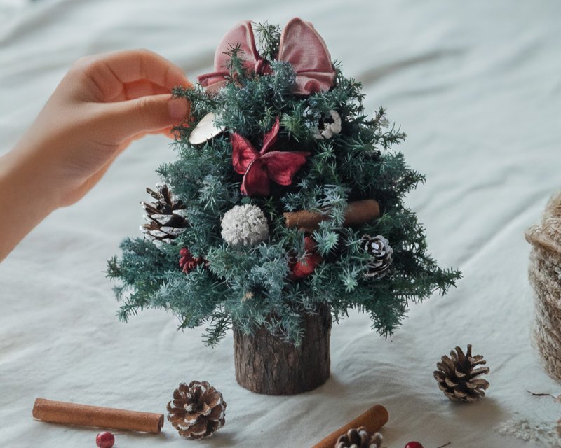 圣诞小树材料包 - 干燥花/捧花 - 植物．花 绿色