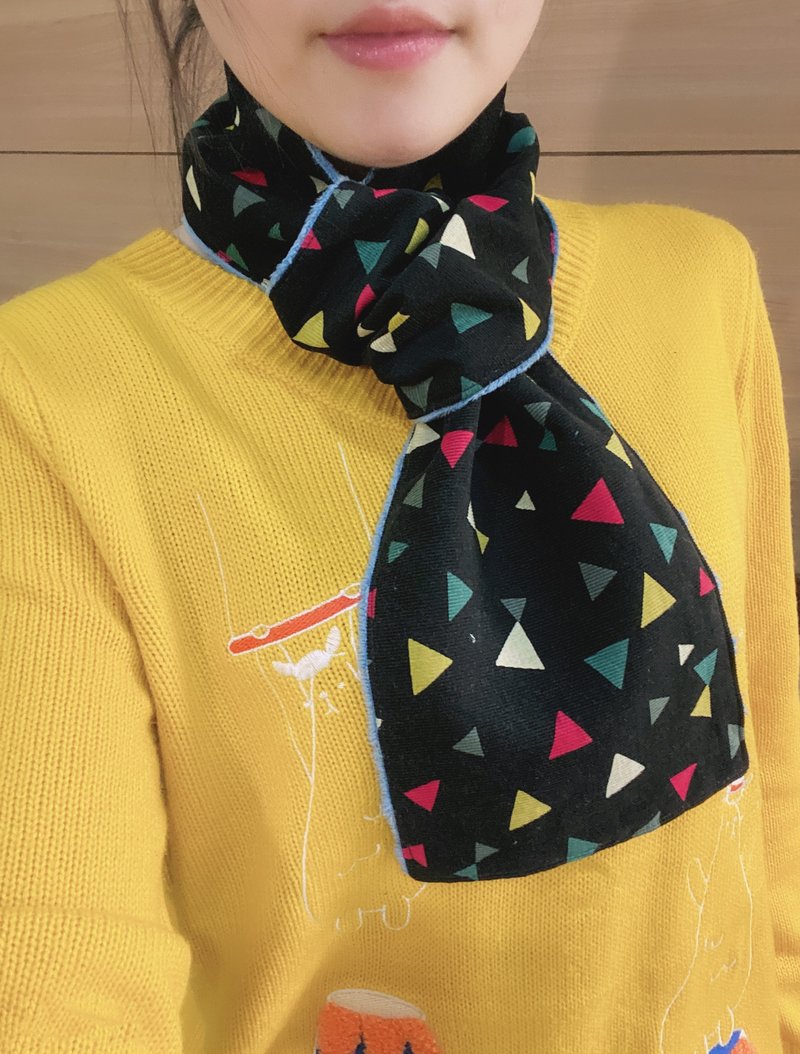 三角细绒短围巾 - 围巾/披肩 - 其他材质 蓝色