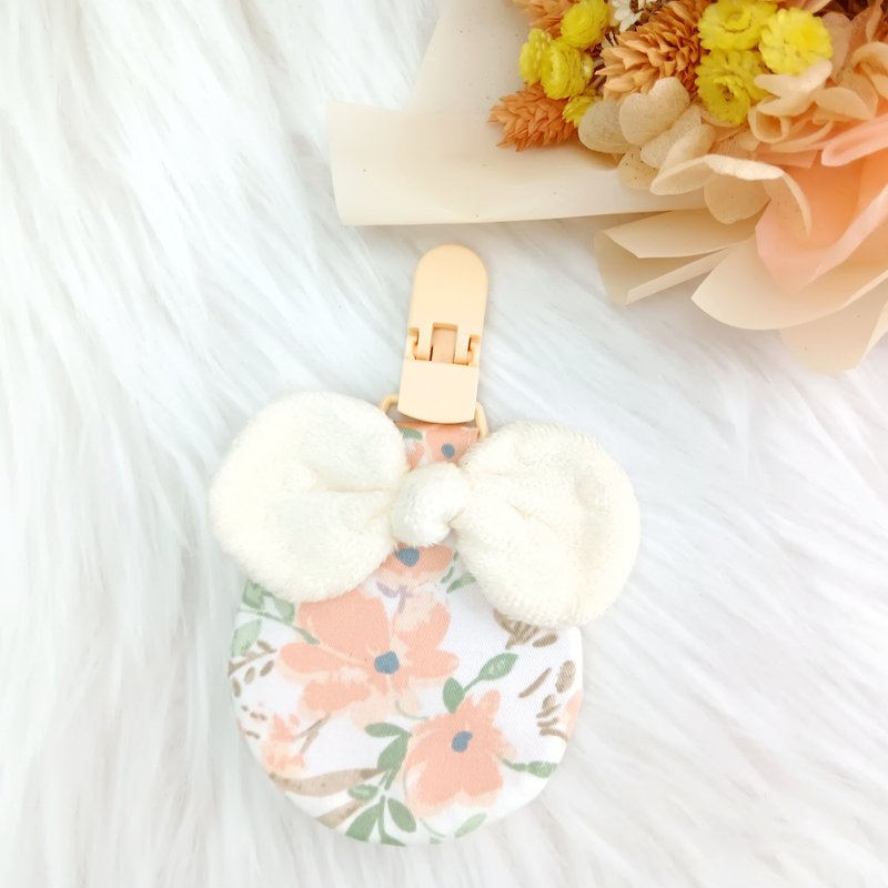 水彩花园。平安符袋 (可绣名字) - 平安符/符袋 - 棉．麻 橘色