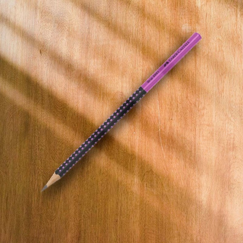 Faber-Castell 2001握得住双色铅笔-HB 黑粉色一盒(原厂正货) - 铅笔/自动铅笔 - 木头 粉红色