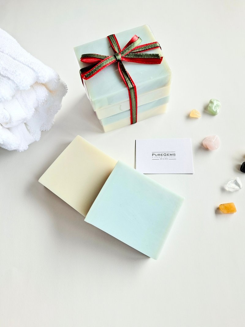 PUREGEMS 蓝矿泥与白矿泥。 手工皂 。 (单入 或 多入优惠组合) - 肥皂/手工皂 - 其他材质 蓝色