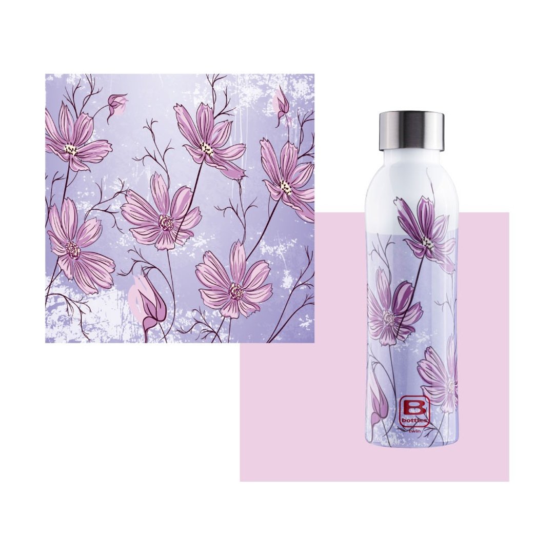 BUGATTI摇曳波斯菊保温瓶500ml - 保温瓶/保温杯 - 其他金属 紫色