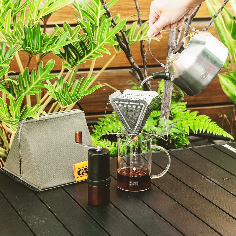 Driver DayGO户外手冲咖啡经典组 - 咖啡壶/周边 - 不锈钢 银色
