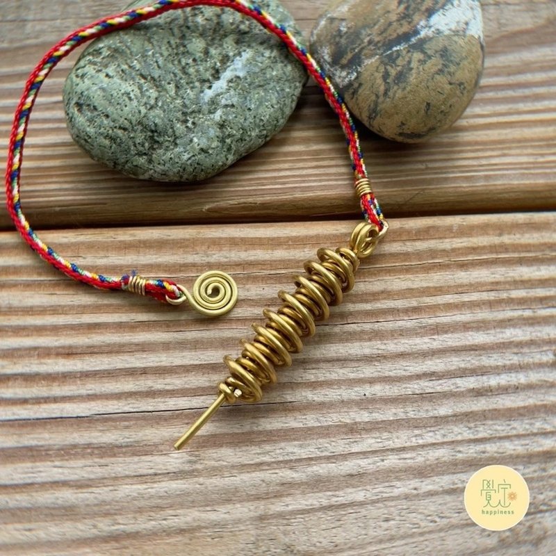 灵摆 小健康笔 迷你健康笔 能量笔 黄铜 健康笔 灵摆 棉线 - 吊饰 - 铜/黄铜 金色
