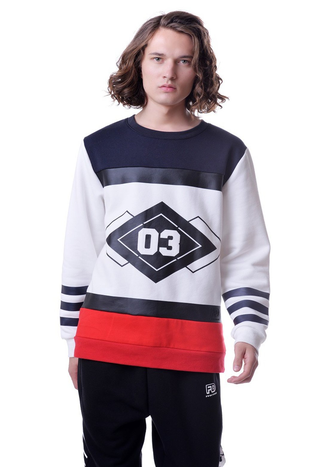 美国Fools Day 03 Pullover Sweatshirt Mix Color - 中性连帽卫衣/T 恤 - 棉 多色