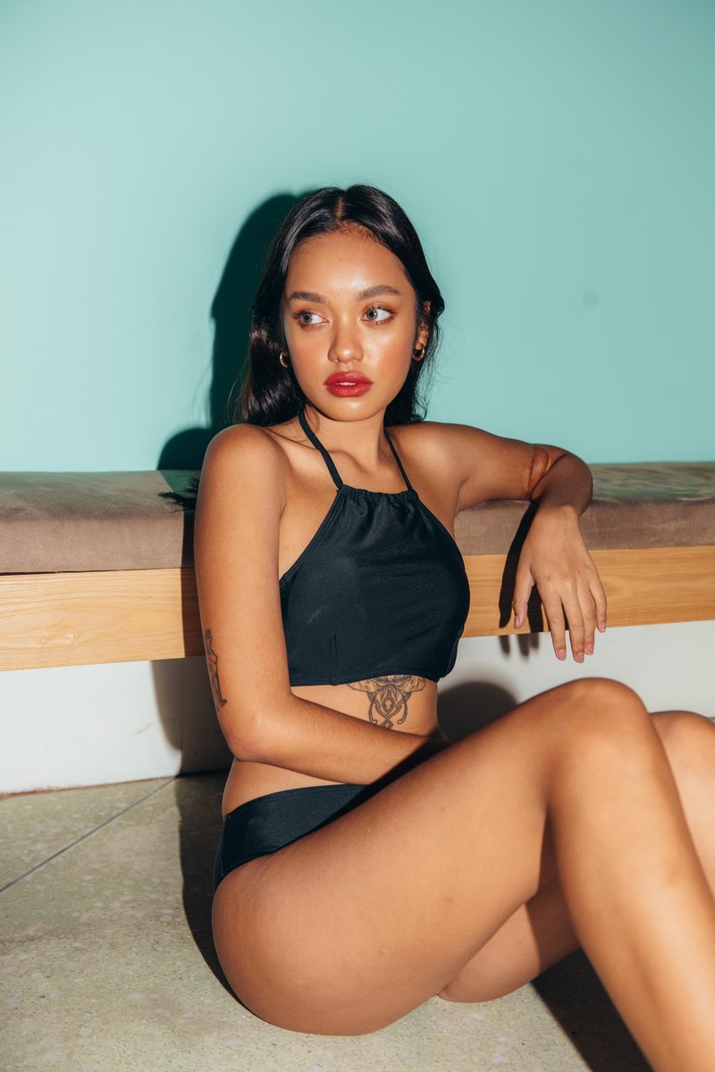 SWIMWEAR - JAMIE TWO-PIECES / Black ( Size L ) - 女装泳衣/比基尼 - 其他材质 黑色
