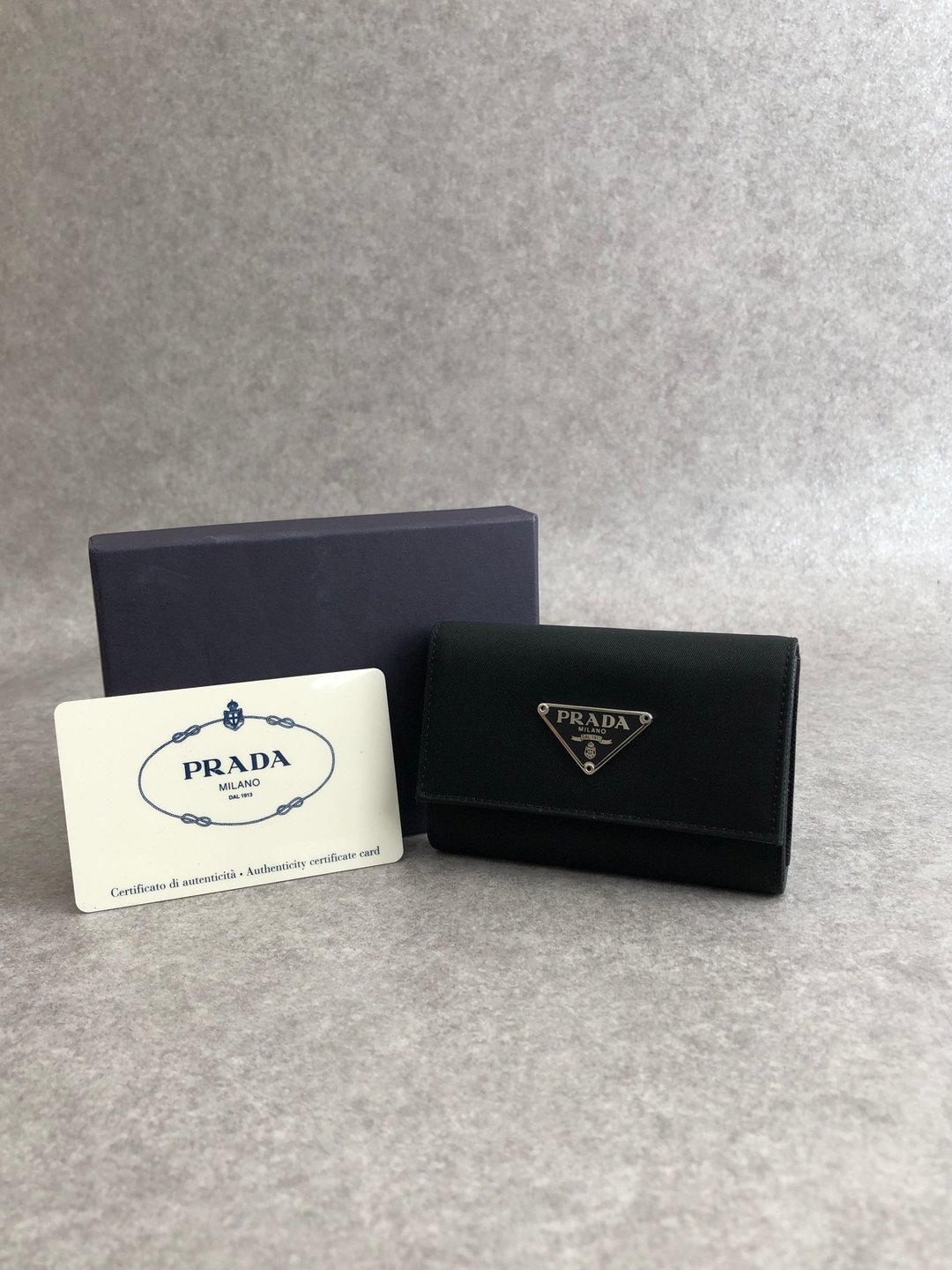 【日本直送 名牌中古包】PRADA 普拉达 钥匙包 黑色 三角 Logo 尼龙 6 连 M222 vintage  i6mts6 - 钥匙链/钥匙包 - 尼龙 黑色