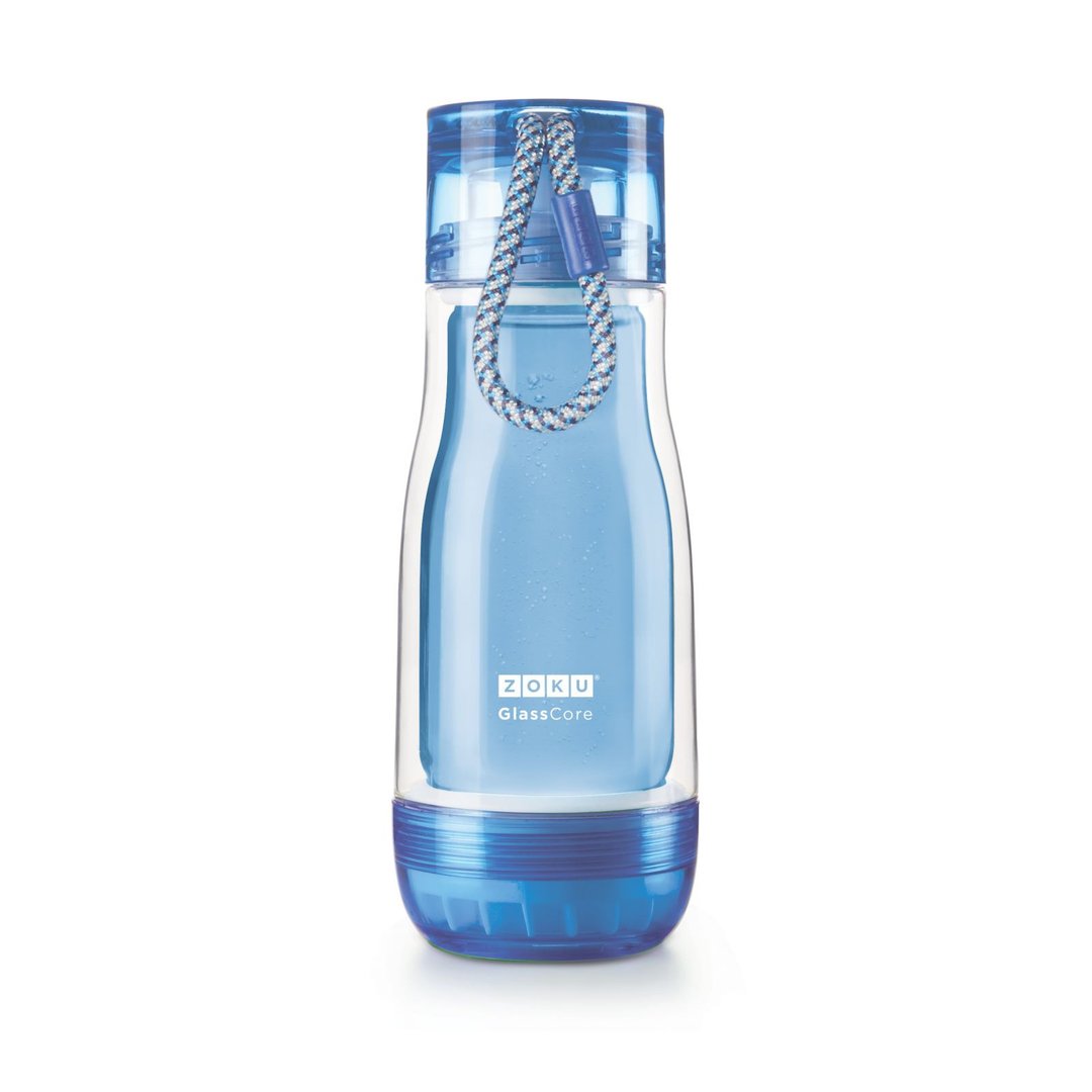ZOKU 双层悬浮式玻璃胆水樽 355ml - 蓝色 - 水瓶/水壶 - 玻璃 蓝色