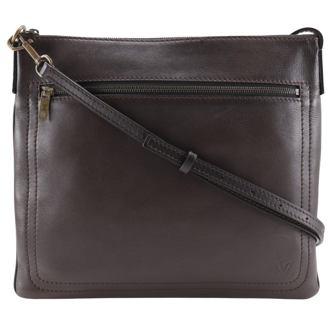 【日本直送】路易威登 LOUIS VUITTON Sac Plat 肩背包 Utah M92073 小牛皮 咖啡棕 LM0024 男士【二手】 - 侧背包/斜挎包 - 真皮 咖啡色