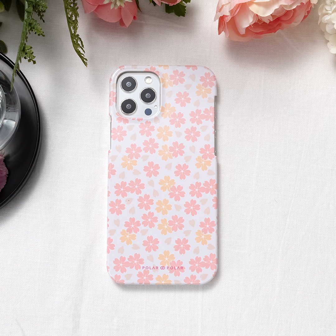 iPhone / Samsung 浅粉色樱花 半包硬壳 手机壳【定制】 - 手机壳/手机套 - 塑料 粉红色