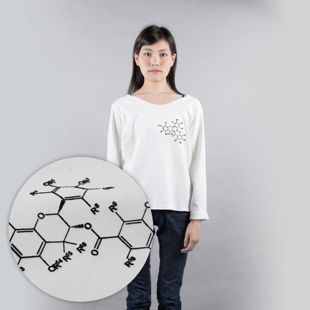 Chemical Symbol Cut and Sew Ladies Free Tcollector - 女装上衣 - 棉 白色